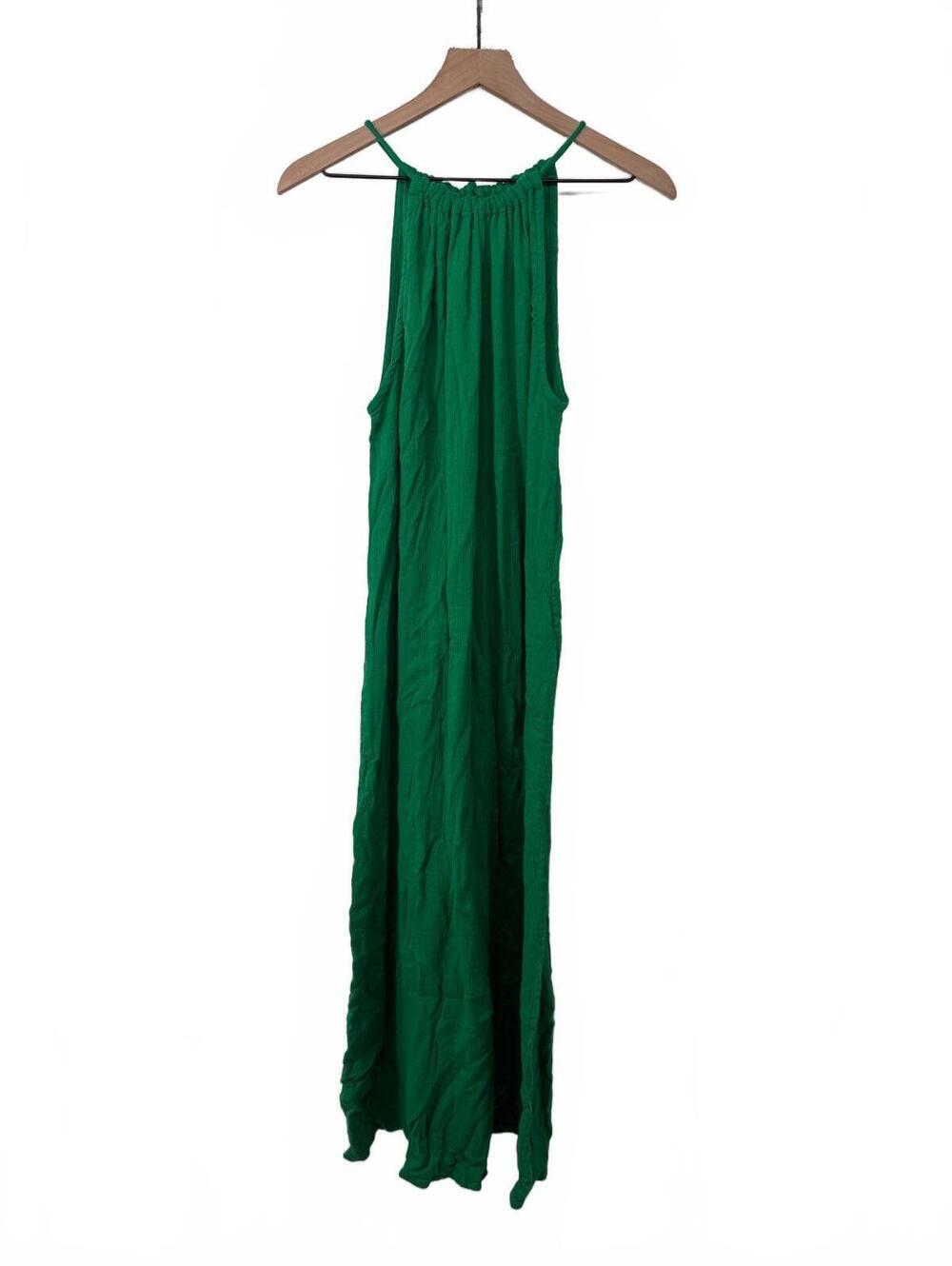 Blue Island XL Green Sleeveless Maxi Dress